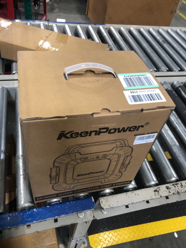 Photo 2 of KeenPower 6000A Super Capacitor Battery-Less Portable Jump Starter for 12V Car, Built-in 6 * 3000F Supercapacitor, No Pre-Charging Need, Extremely Safe, Always Ready Jump Start All 12V Car