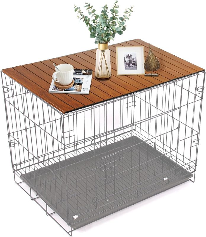 Photo 2 of 
HiCaptain Pet Crate Table Topper – Wire Dog Kennel Topper Custom Pet Crate Table(M (for 36 inch Crate))