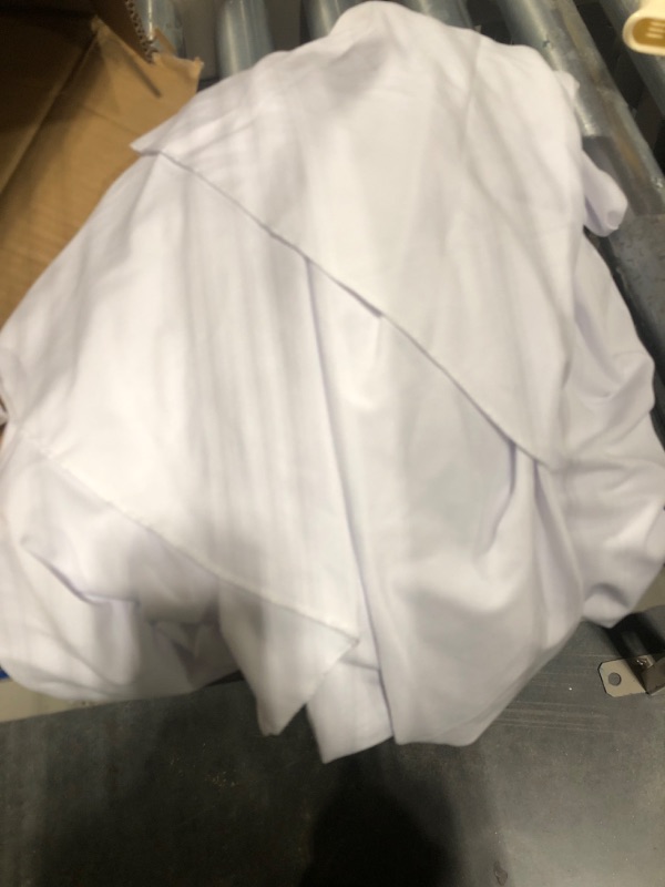 Photo 1 of 2 Pack 6ft Spandex Table Skirts Stretch Table cover,One-Piece Wrinkle Resistant Fitted Tablecloth and Table Skirt for Rectangle Tables Tradeshows Weddings Banquets Parties Events Thanksgiving (White) White 6FT(2 pack)