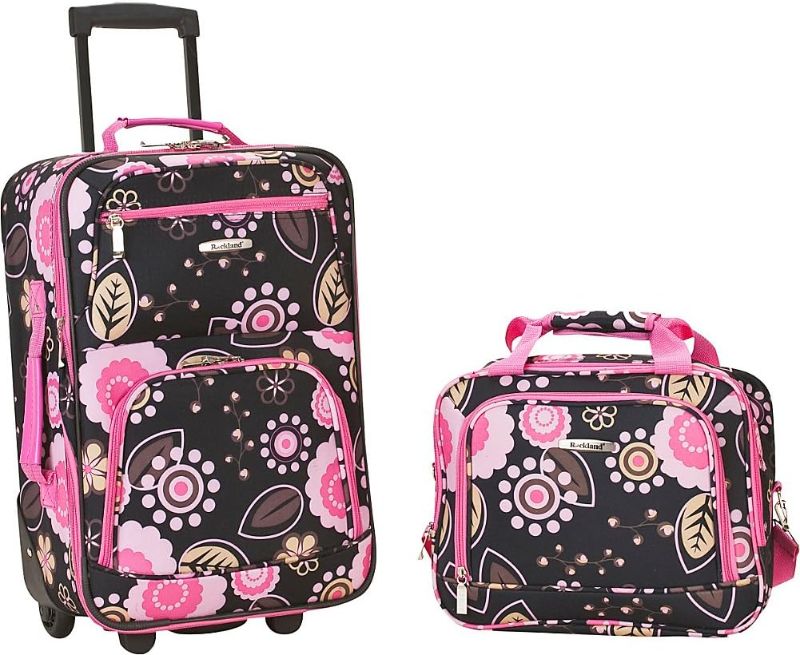 Photo 1 of  Rockland Fashion Softside Upright Luggage Set, Expandable, Pucci, 2-Piece (14/19) https://a.co/d/5NwhOpY