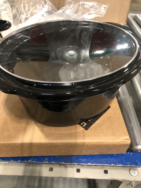 Photo 3 of **USED** **NEEDS NEW KNOB** Crock-Pot 7-Quart Oval Manual Slow Cooker | Stainless Steel (SCV700-S-BR) Stainless 7 Qt Cooker