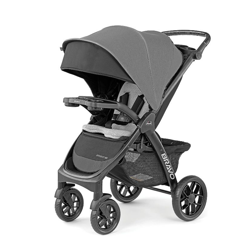 Photo 1 of Chicco Bravo LE ClearTex Quick-Fold Stroller - Pewter | Grey