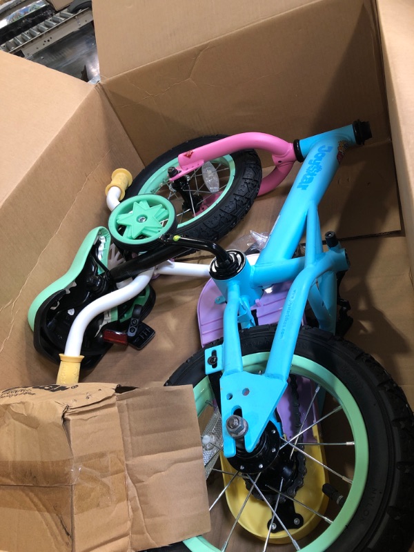 Photo 2 of 
JOYSTAR 12" 14" 16“ Kids Bike for 2-7 Years Girls 33-53 Inch Tall, Girls Toddler Bicycle with Training Wheels & Coaster Brake, Rainbow Bike,...