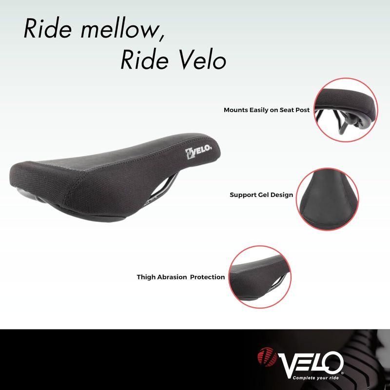 Photo 1 of 
VELO BMX Gel Bicycle Saddle Black,