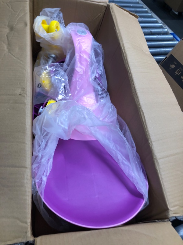 Photo 1 of Lil' Rider Wiggle Car Ride On Toy – No Batteries, Gears or Pedals – Twist, Swivel, Go – Outdoor Ride Ons for Kids 3 Years and Up(Pink and Purple), M370049