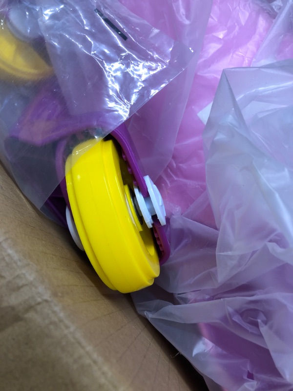 Photo 1 of Lil' Rider Wiggle Car Ride On Toy – No Batteries, Gears or Pedals – Twist, Swivel, Go – Outdoor Ride Ons for Kids 3 Years and Up(Pink and Purple), M370049