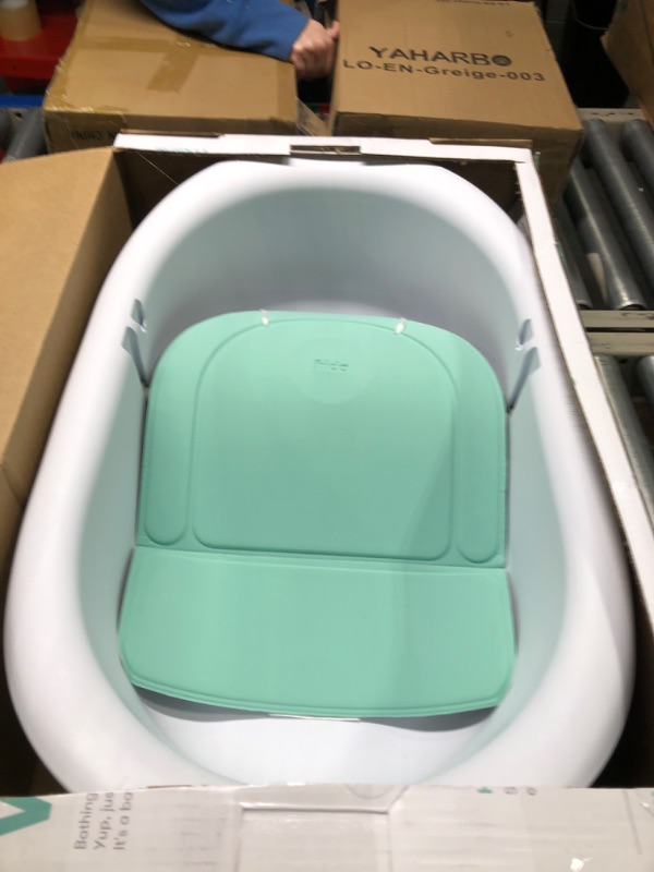 Photo 1 of 4-in-1 Grow-with-Me Bath Tub by Frida Baby Transforms Infant Bathtub to Toddler Bath Seat with Backrest for Assisted Sitting in Tub