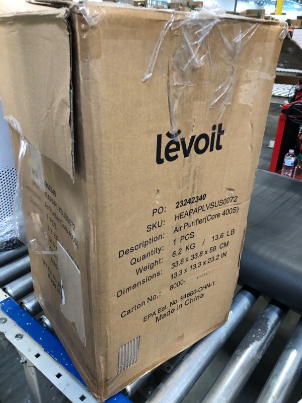 Photo 4 of **New Open**LEVOIT Air Purifiers for Home Large Room, Smart WiFi and PM2.5 Monitor H13 True HEPA Filter Removes Up to 99.97% of Particles, Pet Allergies, Smoke, Dust, Auto Mode, Alexa Control, White Core 400S White