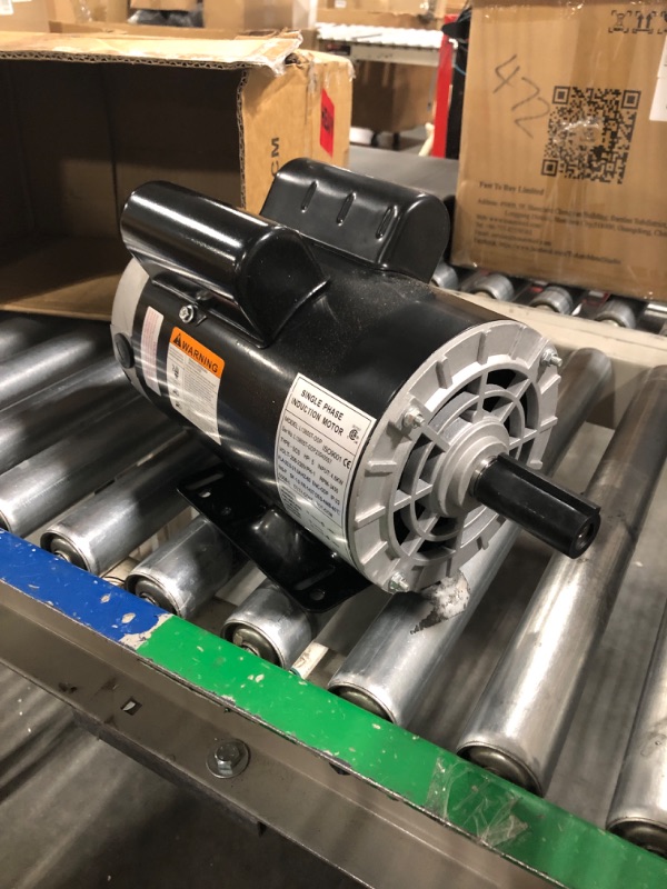 Photo 4 of 5HP Single Phase 143/5T Frame Electric Air Compressor Electric Motor 7/8 inch Shaft 3450RPM 208-230 Volts 60HZ 5HP 7/8" Keyed shaft
***Used, but in good condition*** 