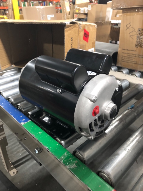 Photo 3 of 5HP Single Phase 143/5T Frame Electric Air Compressor Electric Motor 7/8 inch Shaft 3450RPM 208-230 Volts 60HZ 5HP 7/8" Keyed shaft
***Used, but in good condition*** 