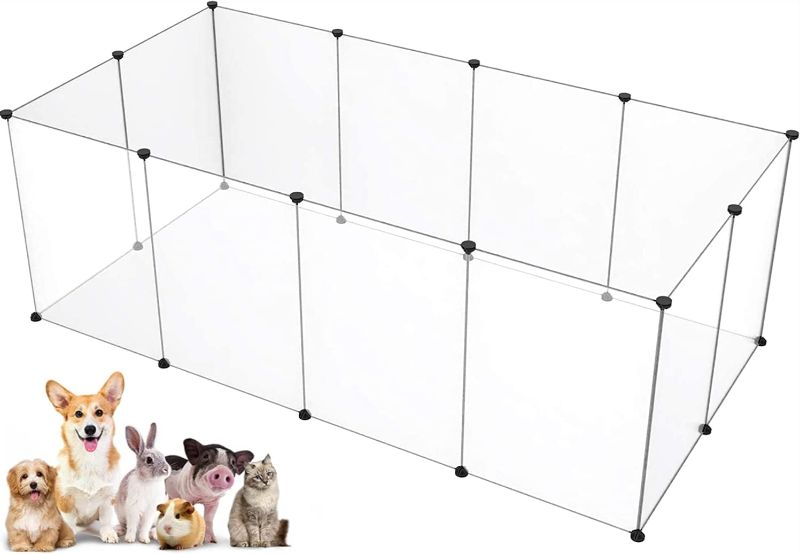 Photo 1 of 
Pet Playpen,24 Inch Tall Puppy Playpen Portable Small Animals Playpen, Pet Fence Yard Fence for Puppy,Bunny,Guinea Pigs,Ferrets,Mice,Hamsters,Hedgehogs,Turtles