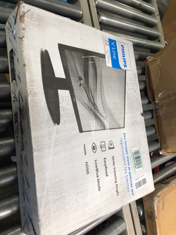View 2 of PHILIPS Computer Monitors 22 inch Class Thin Full HD (1920 x 1080) 75Hz Monitor, VESA, HDMI & VGA Port, 4 Year Advance Replacement Warranty, 221V8LN 22" Class Full HD | VA