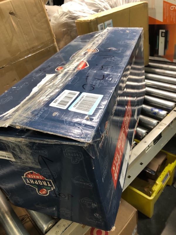 Photo 3 of TrophySmack Perpetual Fantasy Football Trophy - Customizable Championship Trophy Award Winner | Engraving Included up to 19 Years Past Winners | 26-56 Inch Tall (Vivid Silver) 26" Silver Columns