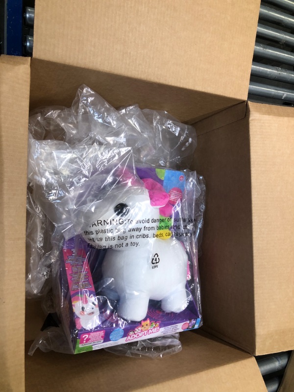 Photo 1 of Adopt Me! Neon Unicorn 12-Inch Light-Up Plush - Soft and Cuddly - Three Light-Up Modes - Directly from The #1 Game, Toys for Kids - Ages 6+