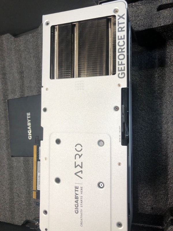 Photo 5 of Gigabyte GeForce RTX 4080 16GB AERO OC Graphics Card, 3X WINDFORCE Fans, 16GB 256-bit GDDR6X, GV-N4080AERO OC-16GD Video Card
***New, factory packaging still intact.*** 