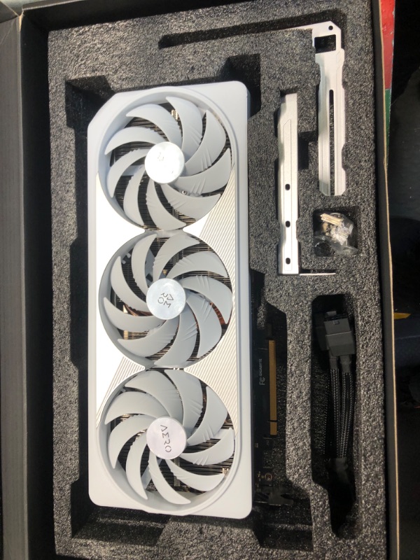 Photo 6 of Gigabyte GeForce RTX 4080 16GB AERO OC Graphics Card, 3X WINDFORCE Fans, 16GB 256-bit GDDR6X, GV-N4080AERO OC-16GD Video Card
***New, factory packaging still intact.*** 