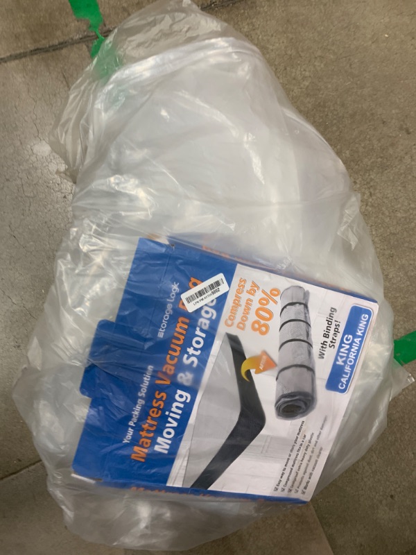 Photo 1 of (King/Cal-King) Foam Mattress Vacuum Bag for Moving/Storage-Compress Mattress by 80%