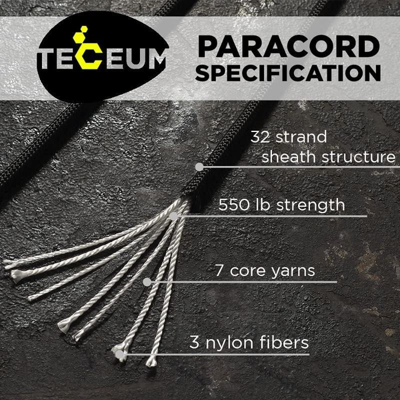 Photo 2 of 1000Ib Paracord Rope - 100ft / 200ft / 500ft / 1000ft 4mm,12 Strand Parachute Spool Cord,para Cord Lanyard for Camping,Hammock,Clothsline,Hiking,Fishing,Survival braceletand Survival
