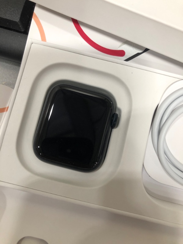 Photo 3 of **BRAND NEW, OPENED TO VERIFY CONTENTS**
Apple Watch SE 2nd Generation (GPS) 40mm Aluminum Case with Midnight Sport Band - S/M  