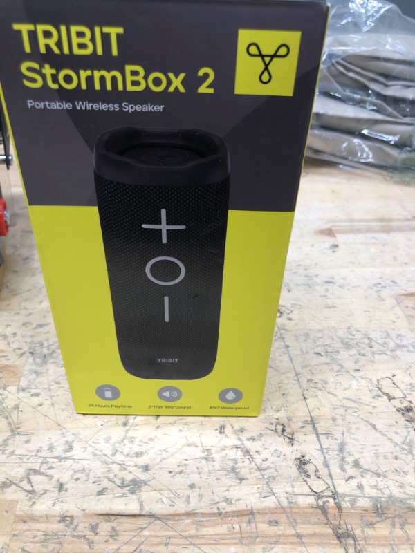 Photo 2 of 
Tribit StormBox 2 Bluetooth Speaker with 34W 360° Surround Sound, XBass Tech, 24H Playtime, IPX7 Waterproof, Bluetooth 5.3, TWS Pairing Portable