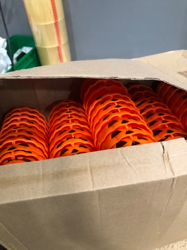 Photo 2 of 120 Pcs Halloween Pumpkin Containers Plastic Pumpkin Storage Box Case Bulk, Mini Pumpkins, Pumpkin Candy Box, Halloween Trick or Treat Candy Gift Boxes for Halloween Decoration Party Supplies