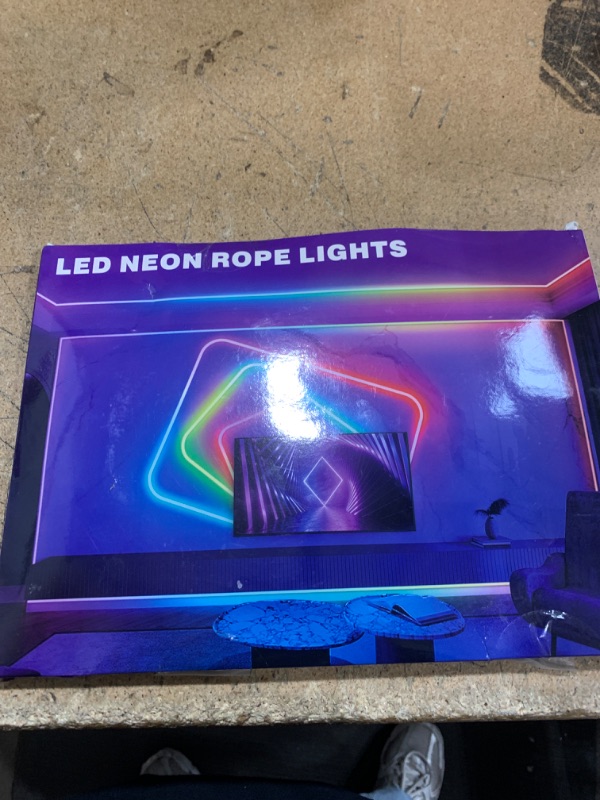 Photo 2 of 20Ft Neon Rope Lights,Flexible Led Rope Lights Control with App/Remote,Multiple Modes Rope Lights,IP65 Outdoor RGB Led Neon Lights Waterproof,Music Sync Gaming Led Neon Light Strip for Bedroom Decor