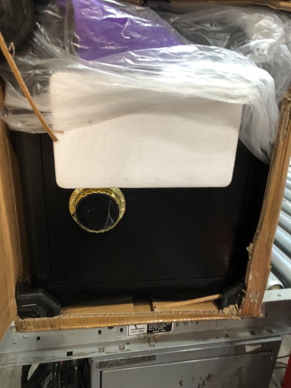 Photo 1 of 2.2 Cubic Upgrade Safe Box Fireproof Waterproof, Security Home Safe Box with Digital Combination, Electronic Keypad & Keys Interior Lock Box, Fireproof Safe for Side Arm Cash and Important Papers