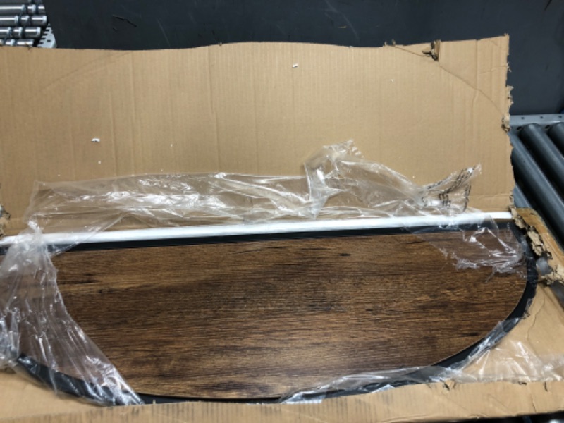 Photo 1 of SAYGOER Console Table 2 Tier Narrow Entryway Table with Storage Half Moon Sofa Couch Table Mid Century Modern Small Entry Way Tables