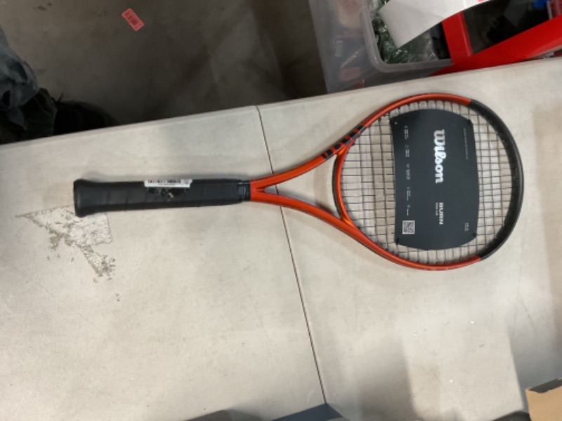 Photo 2 of (READ FULL POST) Wilson Burn 100LS V5 Unstrung Performance Tennis Racket - Grip Size 3 - 4 3/8"