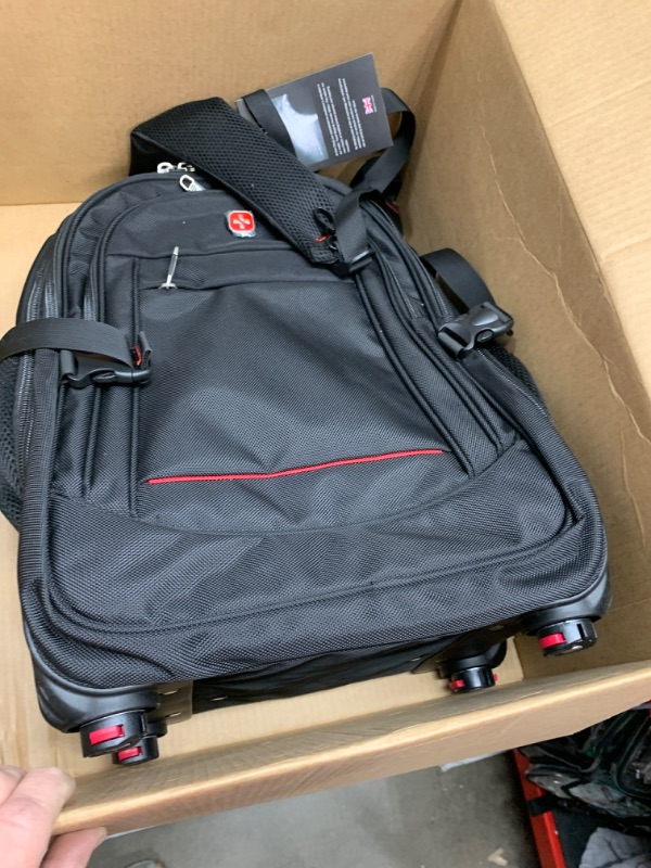 Photo 2 of **ITEM IS MISSING WHEELS**
StarCloud 4-Wheel Rolling Backpack 45L (22x14x9 in): 17.3-Inch Roller Travel Laptop Backpack for Business, Water-Resistant Carry-On Luggage, Airline Approved Suitcase for Travel and Commuting