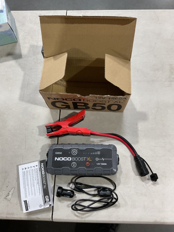 Photo 2 of **NONREFUNDABLE**(FOR PARTS ONLY)
NOCO Boost XL GB50 1500 Amp 12-Volt UltraSafe Lithium Jump Starter Box