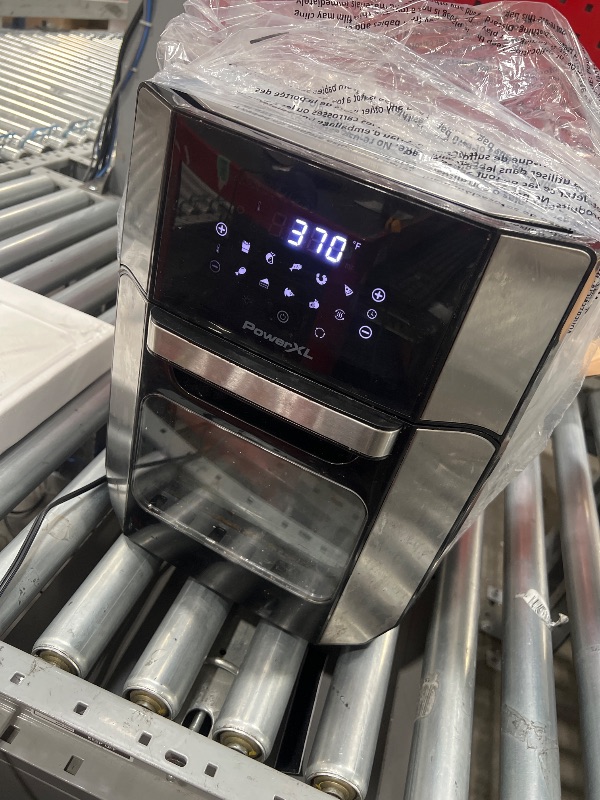 Photo 1 of ***HEAVILY USED AND DIRTY - POWERS ON - UNABLE TO TEST FURTHER - SEE PICTURES***
PowerXL Air Fryer Pro Plus Extra-Large 12 Quart Air Fryer Oven Multi-Cooker, Stainless Steel