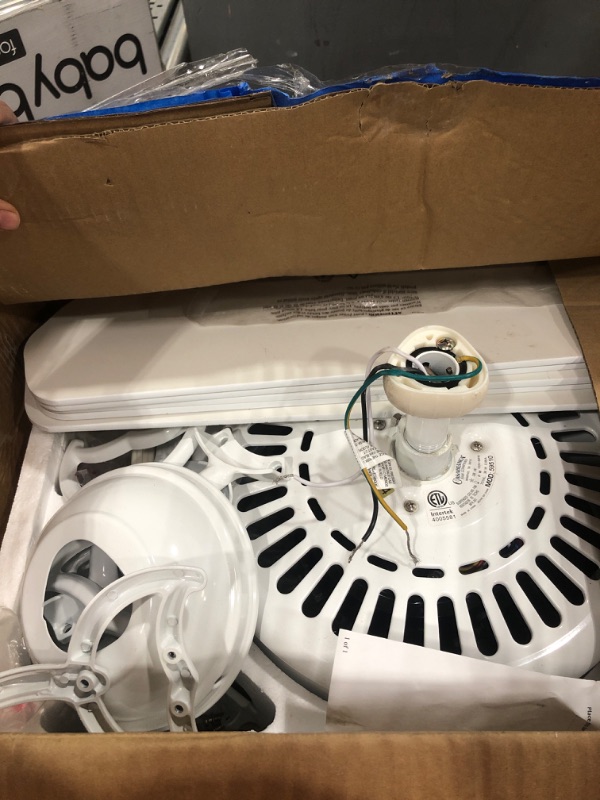 Photo 2 of ***(PARTS ONLY/ NO RETURNS OR REFUNDS) ***
Casablanca Panama Indoor Ceiling Fan with Remote Control, Snow White finish