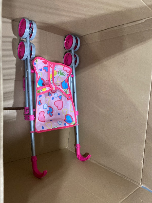 Photo 1 of **only the stroller is included** GAGAKU Baby Doll Stroller Set, Doll Stroller with Doll for Toddlers, Toy Baby Doll Strollers for Girls Kids, Including 12" Baby Doll Accessories, Outfits Bottle Diaper