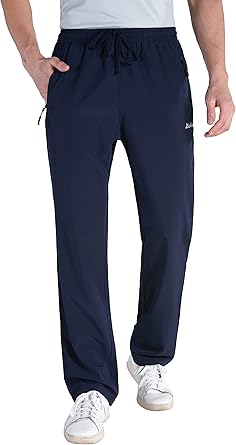 Photo 1 of (LARGE) Clothin Men's Elastic-Waist Drawstring Pants for Sport Exercise Travel