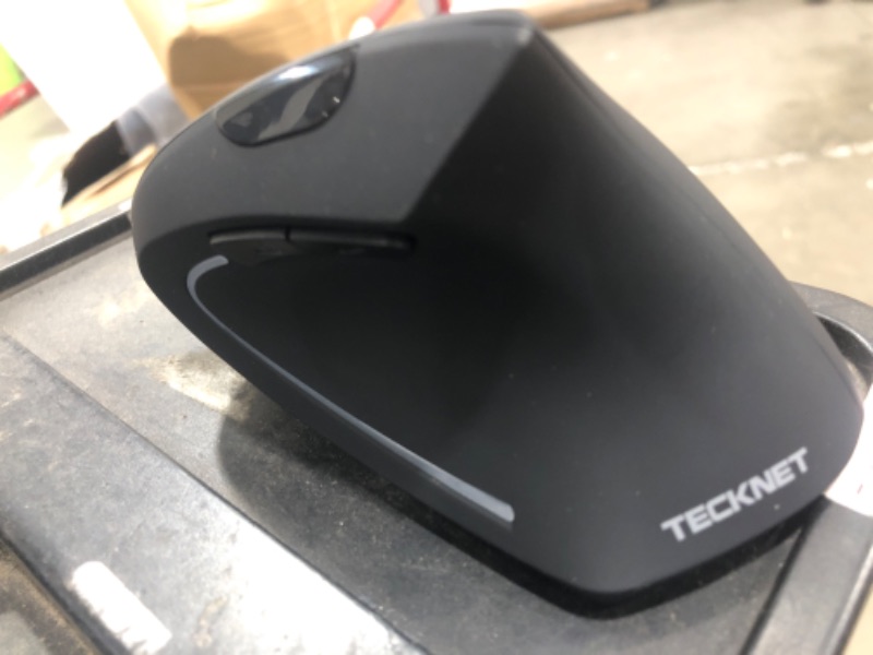 Photo 2 of * MISSING PARTS* TECKNET Ergonomic Mouse, Rechargeable Vertical Ergo Mouse Wireless, Silent 2.4GHz 6 Buttons Optical Carpal Tunnel Mouse, 5 Adjustment Levels, Up to 4800DPI Wireless Mouse for Laptop, Desktop, PC