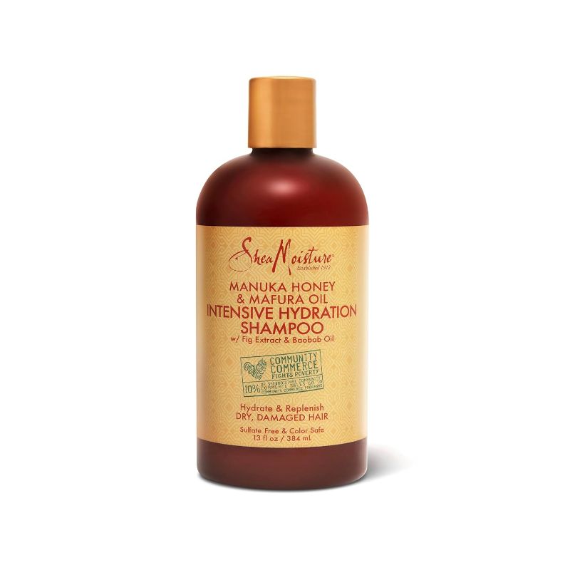 Photo 1 of 
SheaMoisture Intensive Hydration Shampoo for Dry, Damaged Hair Manuka Honey and Mafura Oil Sulfate-Free 13 oz