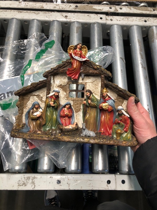 Photo 2 of (READ FULL POST) STERLING 12.2" L Lighted Resin Nativity Scene - Battery-Operated