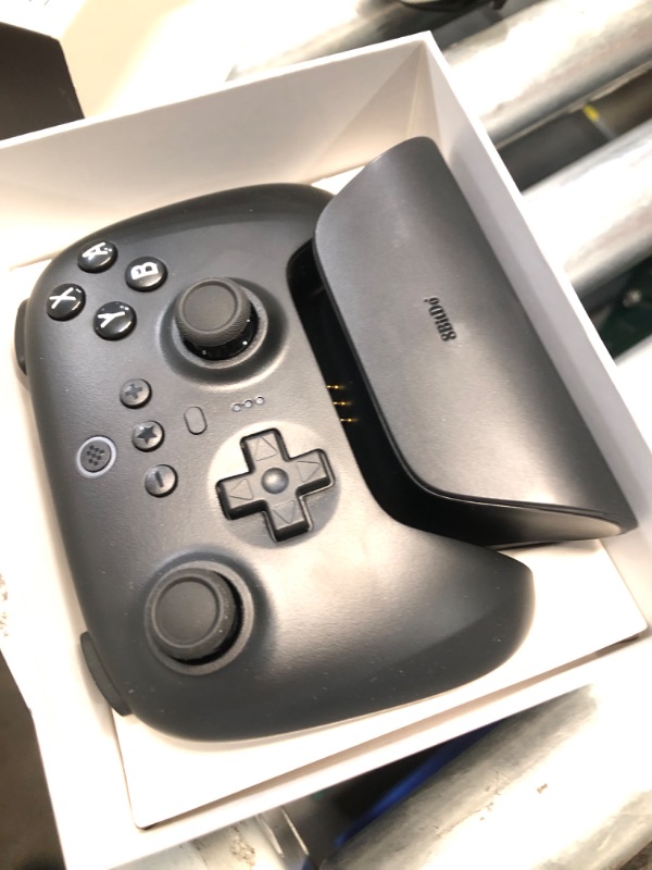 Photo 3 of 8Bitdo Ultimate Bluetooth Controller with Charging Dock, Wireless Pro Controller with Hall Effect Sensing Joystick, Compatible with Switch, Windows and Steam Deck (Black)