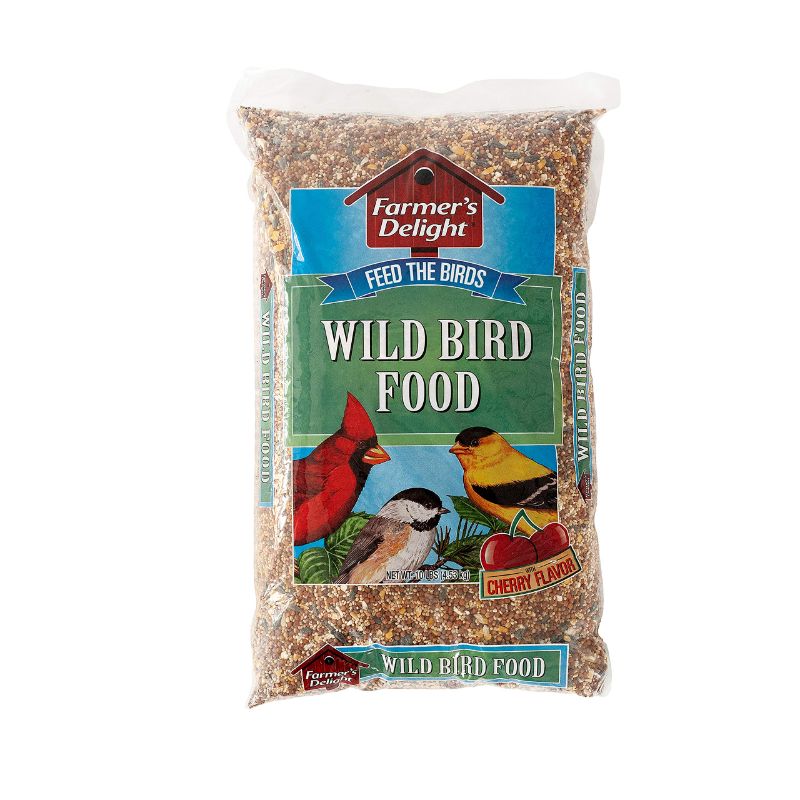 Photo 1 of **HAS TEAR**
Wagner's 53002 Farmer's Delight Wild Bird Food with Cherry Flavor, 10-Pound Bag