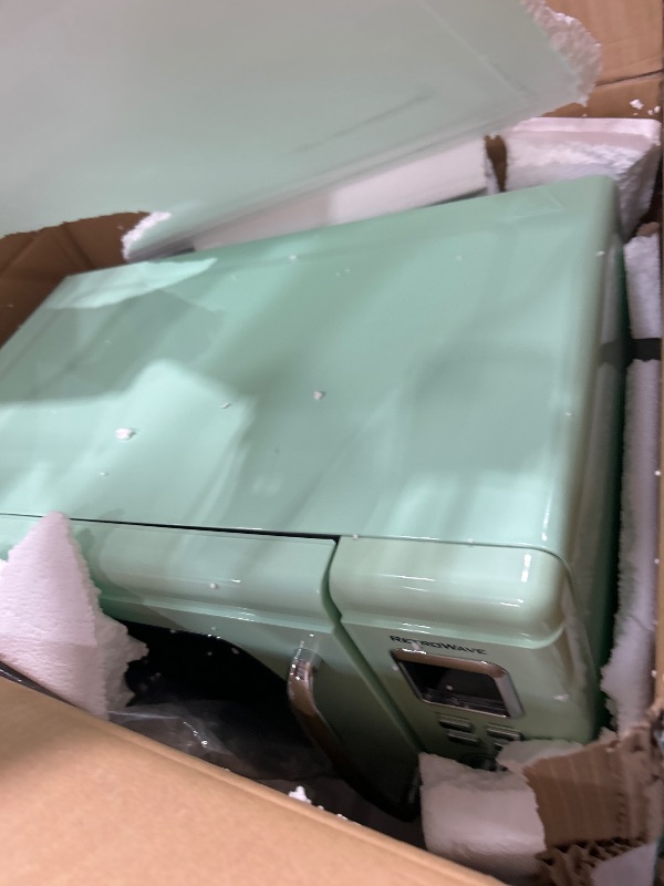 Photo 1 of * DAMAGED* Nostalgia Mid-Century Retro 0.9 Cu. Ft. Microwave