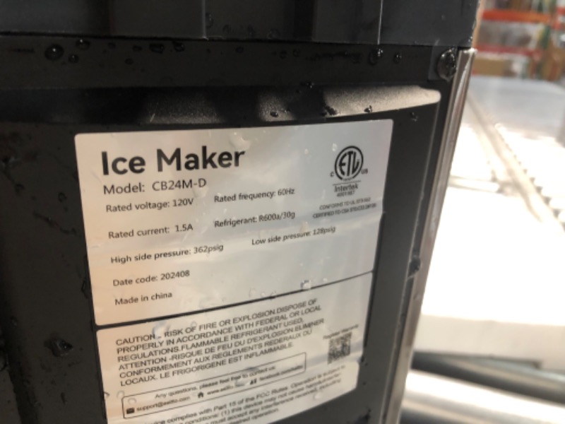 Photo 5 of ***DAMAGED - LEAKS - WON'T HOLD WATER***
Aeitto Nugget Ice Maker Countertop 40Lbs/24H Soft Chewable Ice Pebble Ice Machine, One-Click Operation, Auto Self-Cleaning Ice Makers with Scoop&Basket for Home, Office, Kitchen, Party (Silver)