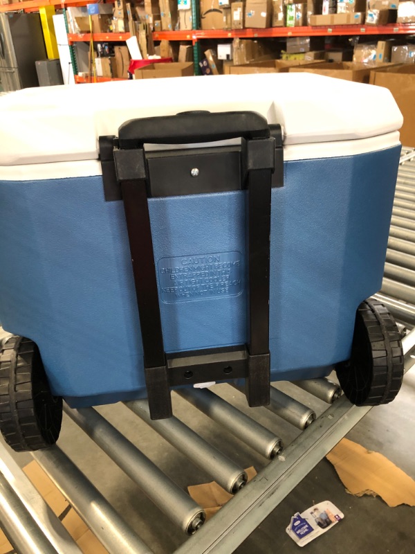 Photo 1 of Coleman Portable Rolling Cooler | 50 Quart Xtreme 5 Day Cooler with Wheels | Wheeled Hard Cooler Keeps Ice Up to 5 Days