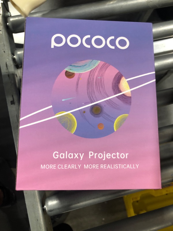 Photo 1 of POCOCO Galaxy Projector, Gaming Desk Accessories for PC Setup, Real Planetarium Star Projector with Rechargeable Battery, Birthday Gift Ideas for Men Women Kids, Night Lights for Stress Relief (Black)