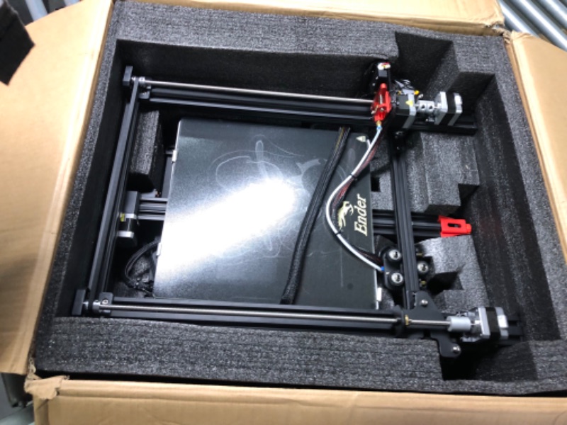 Photo 5 of Official Creality Ender 3 Max Neo 3D Printer Large Print Size 11.8x11.8x12.6in, Ender 3 Max Upgraded with CR Touch Auto Leveling Dual Z-Axis All-Metal Bowden Extruder 4.3'' Color Knob Screen