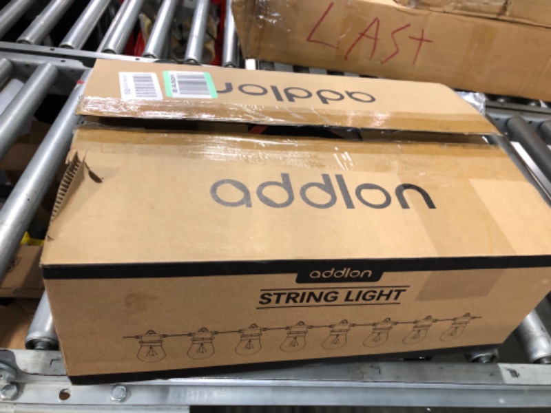 Photo 2 of addlon 96 FT (2x48FT) Outdoor String Lights Commercial Grade Strand 32 Edison Vintage Bulbs 30 Hanging Sockets