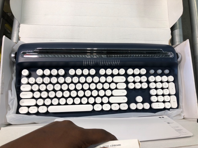 Photo 3 of Atelus Computer Keyboards Wired, Full Size Typewriter Keyboard with Number Pad, Plug Play USB Keyboard for PC Laptop Desktop Windows (Black)