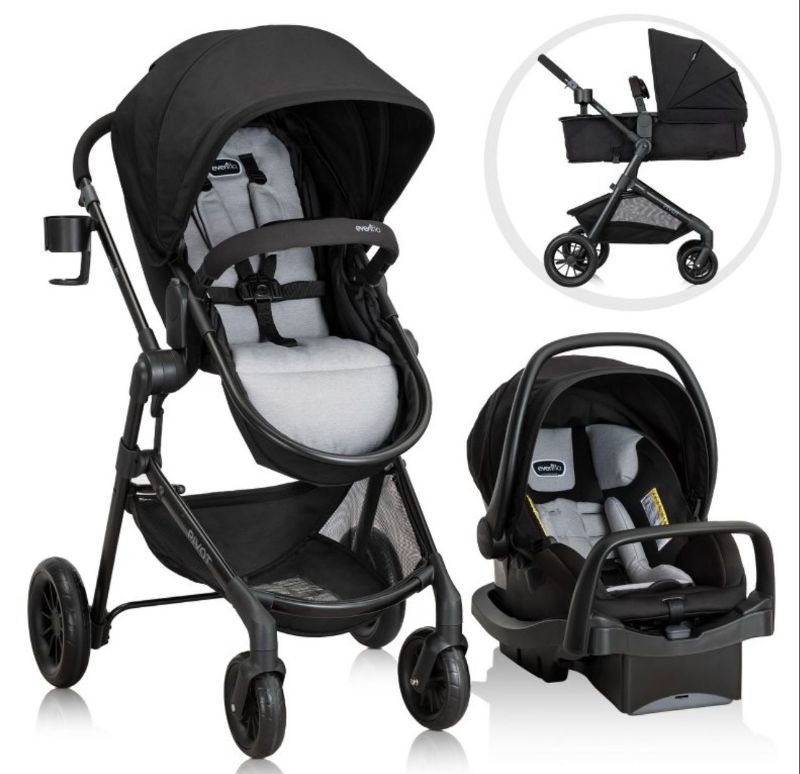 Photo 1 of Evenflo Pivot Travel System - Oxford Black
