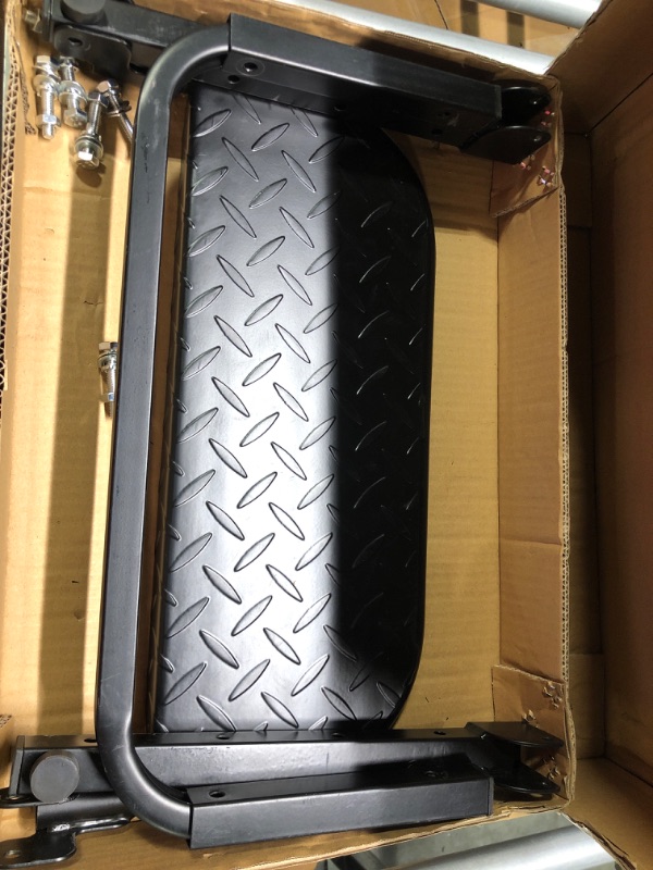Photo 2 of KAIRAY Universal Tire Step for Pickup Truck, SUV Tire, Adjustable Mounted Auto Step Over Tire Climber Step Fits Tire from 10.2'' to 14.4", Non-Slip Coating, Max Capacity 300 Lbs