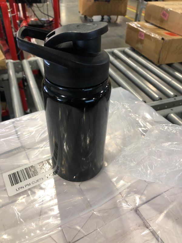 Photo 1 of 700ml Outdoor Portable Water Bottle Stainless Steel Direct Drinking Cup Sports Travel Kettle (Color : Black)